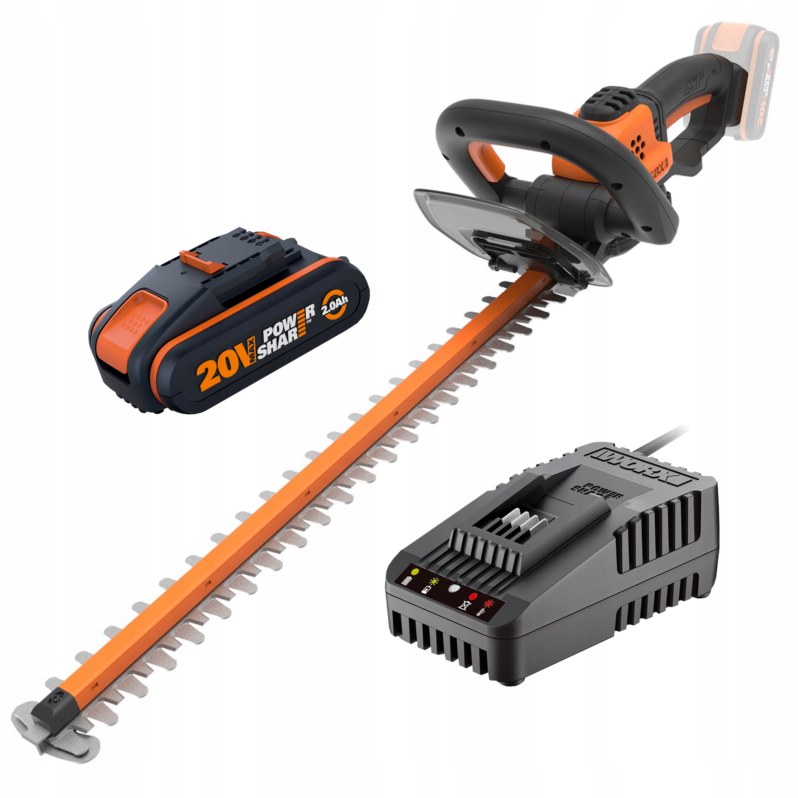 

Nożyce do żywopłotu Worx WG264E.9 20V Akumulator
