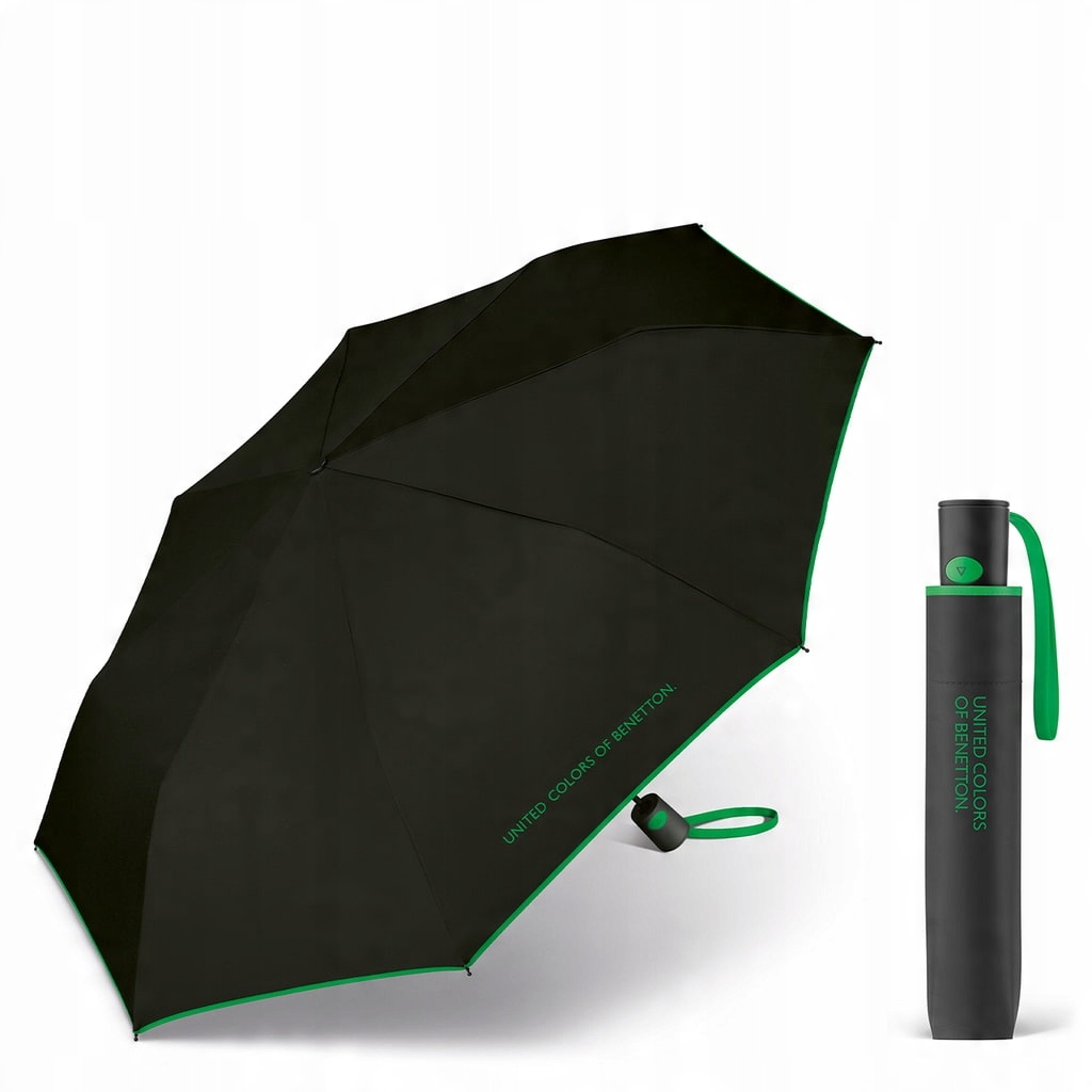 

Parasolka Benetton Mini Ac wiatroodporna czarna