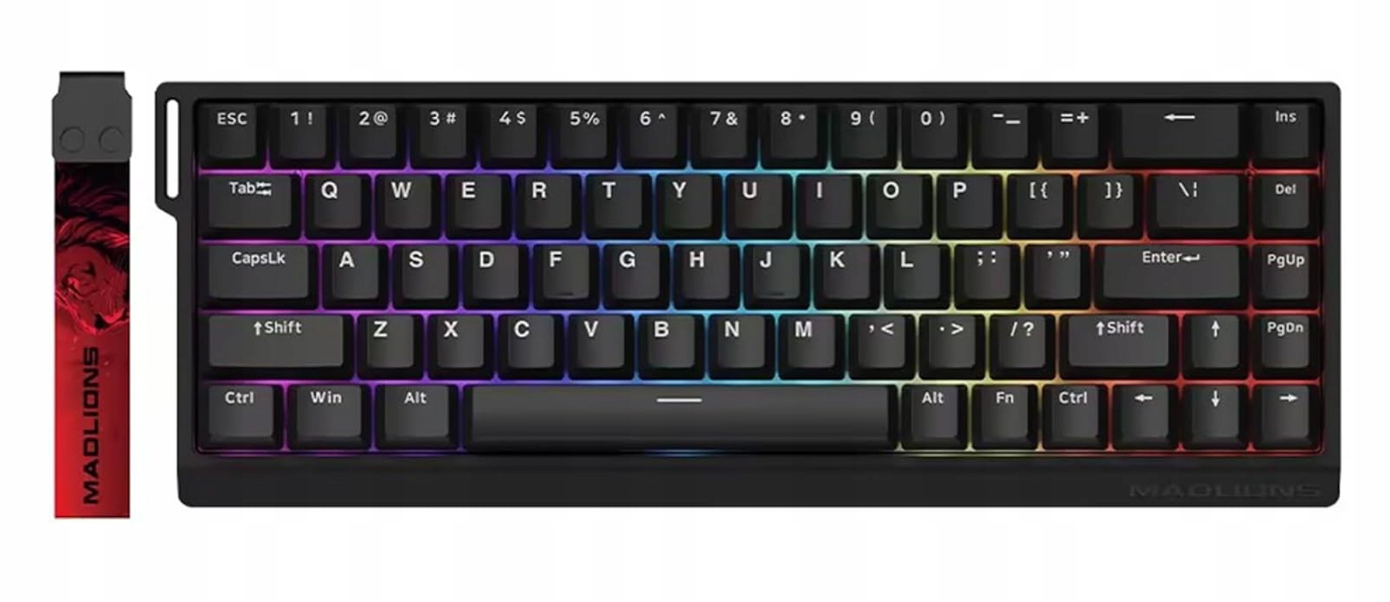 Magnetická mechanická klávesnica Madlion Mad68HE Pro Čierna 8000 Hz