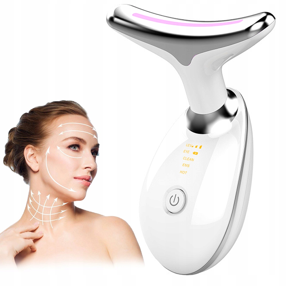 Masážní Přístroj Na Obličej A Krk Ems, Zpevňující Lifting
