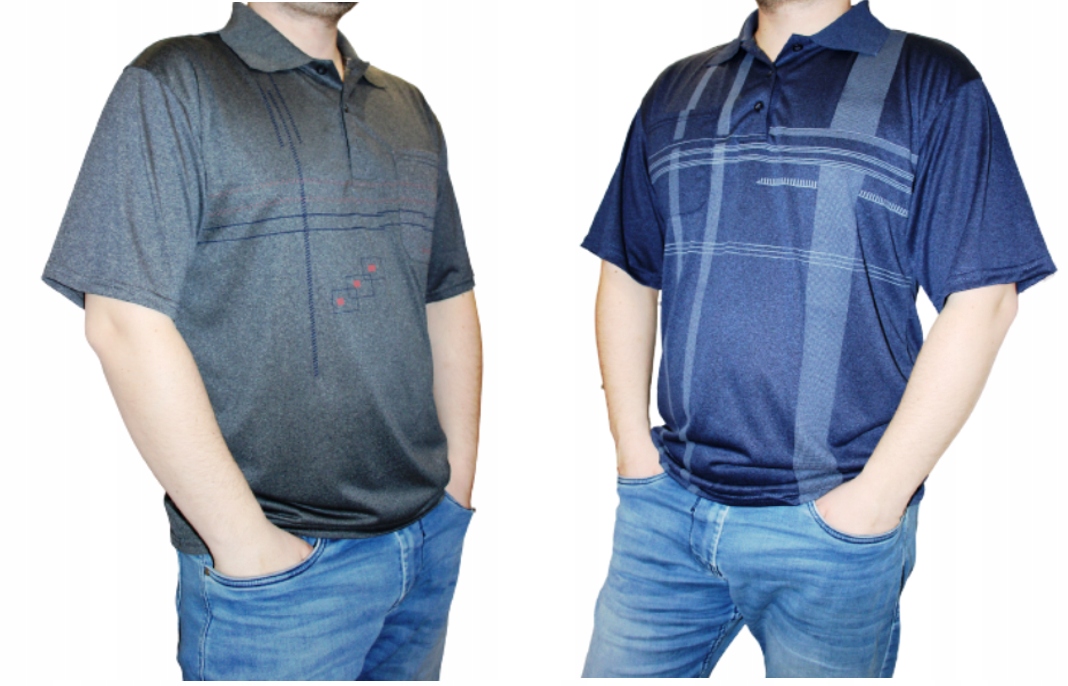 KOSZULKA MĘSKA POLO Z KIESZONKĄ NA PIERSI ROZMIAR 8XL Marka inna