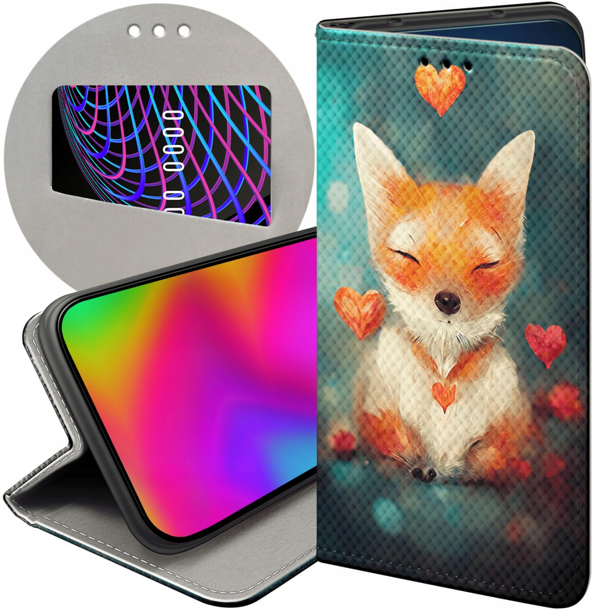 Etui Z Klapką Do Samsung Galaxy S24 Fe Liski Lisy Fox Futerał Case