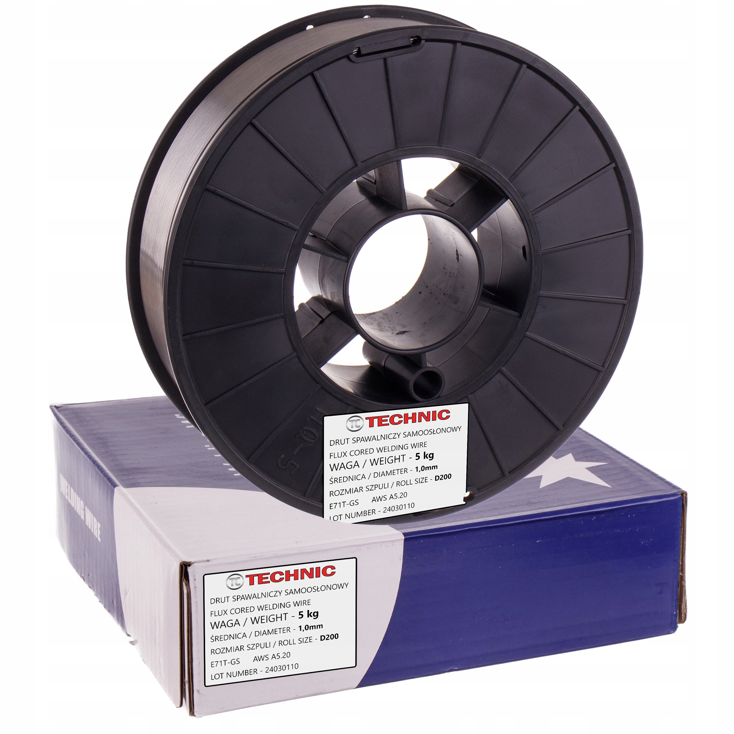 Samoochranný Svařovací Drát Práškový 1,0 MM 5 Kg Pro Svařování Bez Plynu