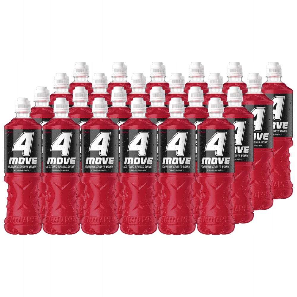 4Move Isotonický neperlivý nápoj s příchutí višně, 750 ml x 24 kusů