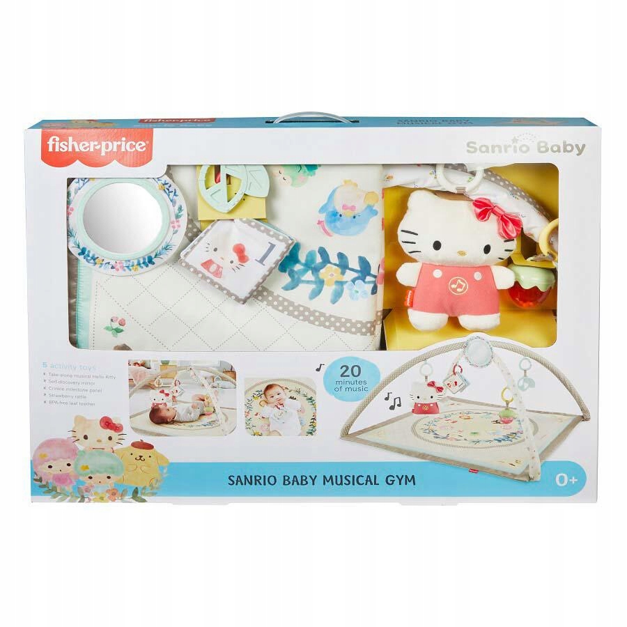 Fisher Price Mata Hello Kitty Mata Sensoryczna Premium Niemowlęta Angielski