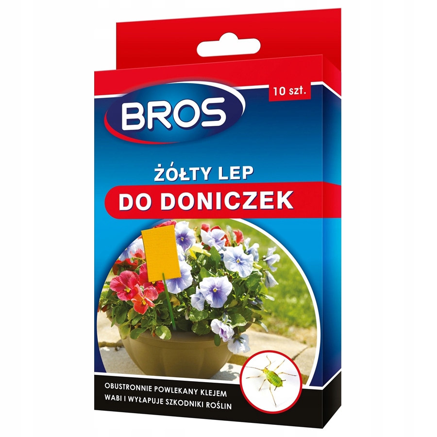 

Bros Lep Do Doniczek Żółty 10SZT