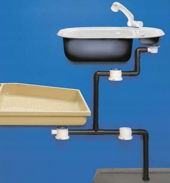 Odpływ prosty do wody przyczepy kampera korek Marka Reich