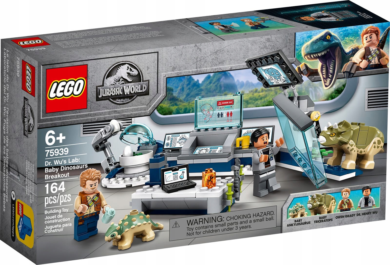 Lego Jurassic World 75939 Laboratorium doktora Wu Nowe