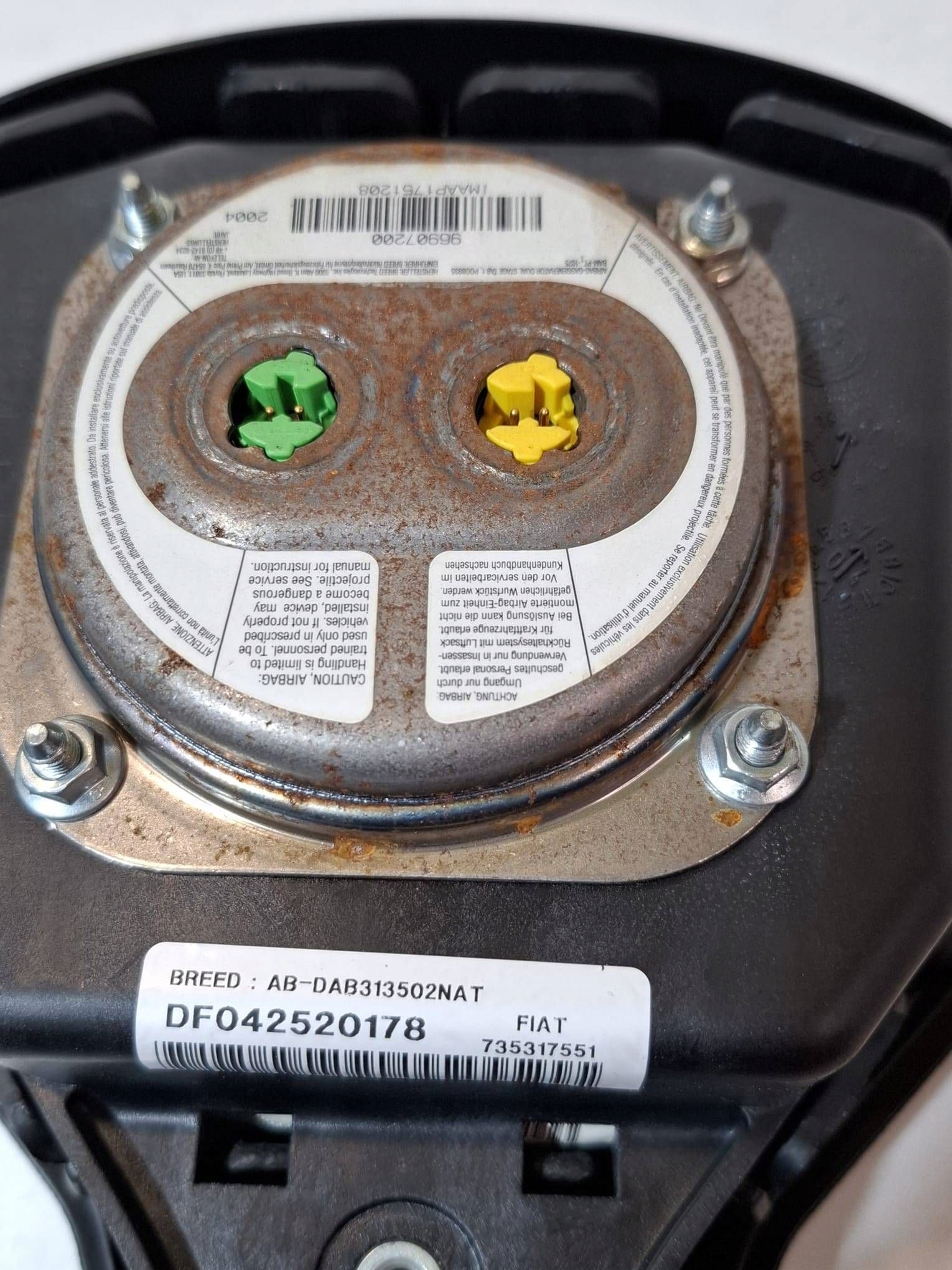 239.FIAT STILO 01-07 руль крестовина подушки безопасности 007353148540 735317551