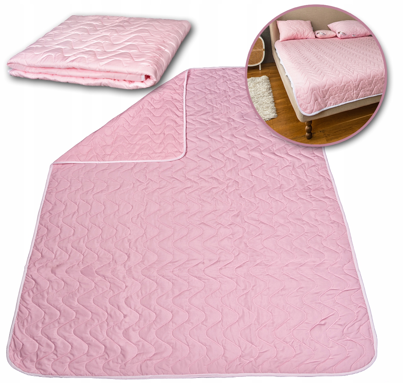 Přikrývka Povlečení Letní Léto Přehoz Teplá Antialergická Růžová 200x200