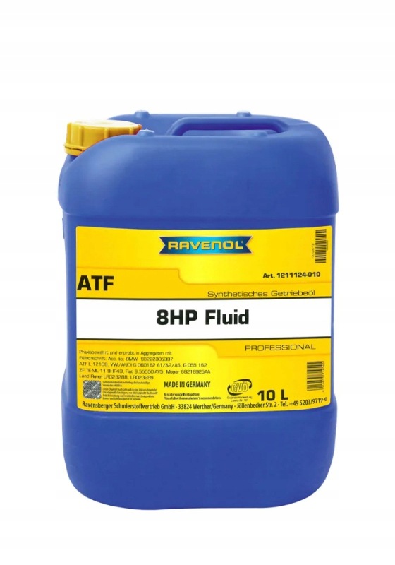 Ravenol Olej Atf 8HP 10 L/ Vag G 060 162/ Zelený/ Prevodový