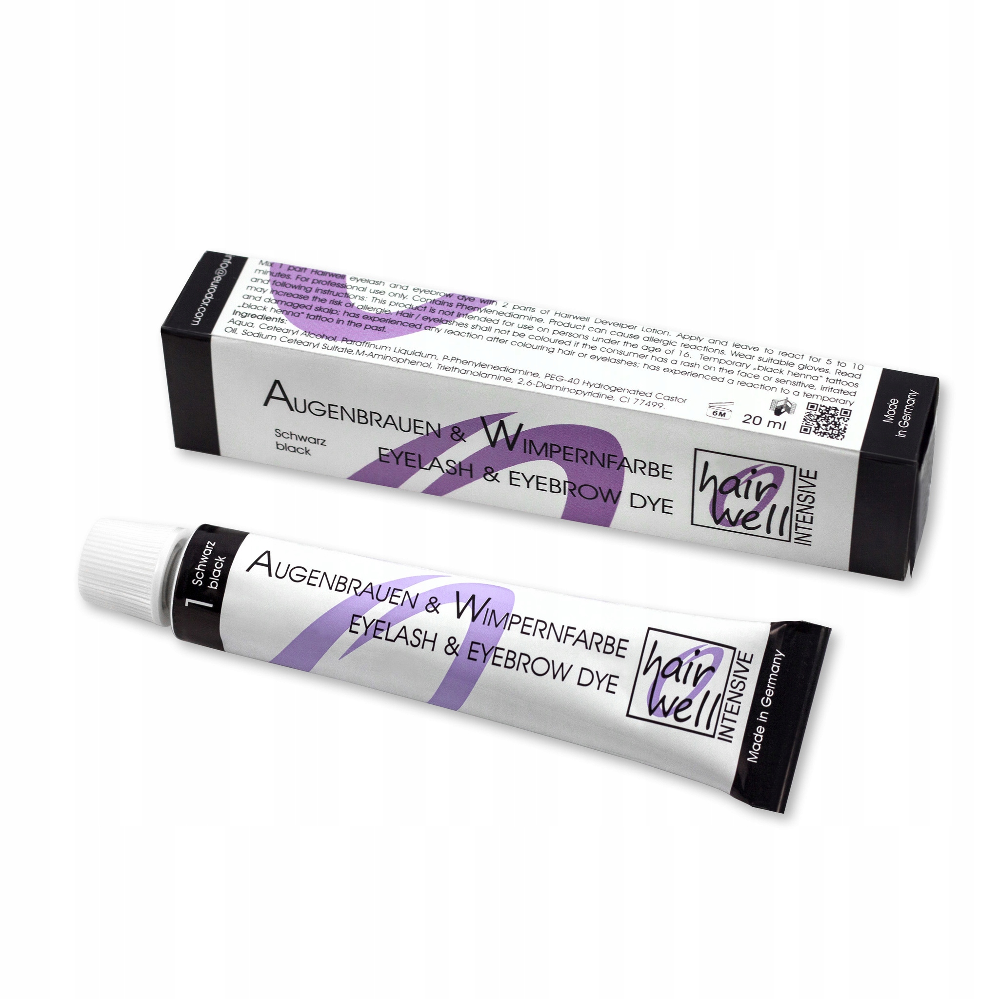 

Farba Hairwell czarny black 20ml