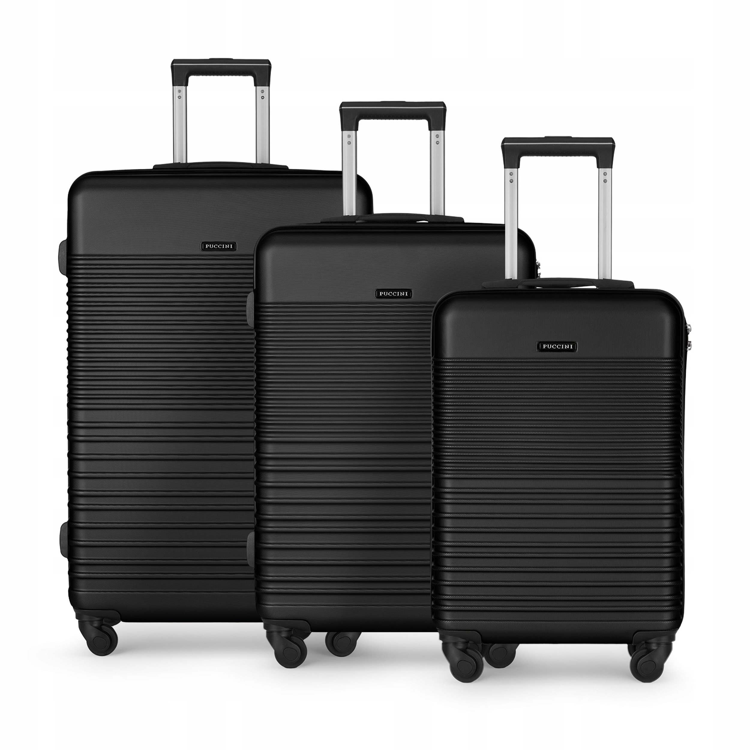 Puccini Zestaw Walizek Podróżnych Na Kółkach 3w1 Komplet Abs ABS028-1
