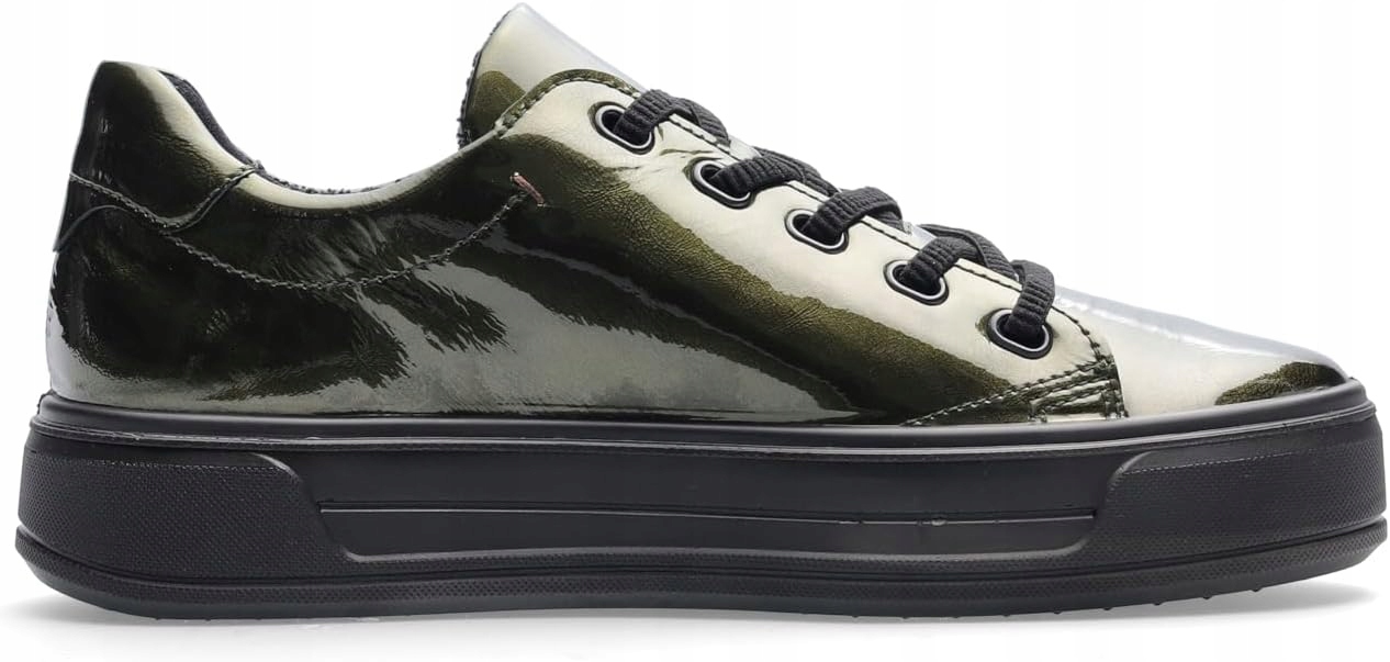 Ara Lakované Dámské Polobotky Na Silné Podrážce Zelené 43 6CA