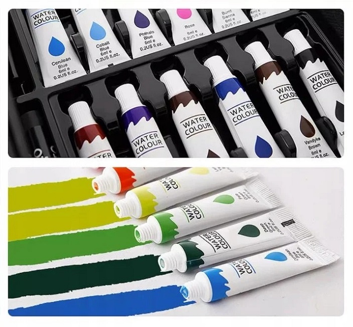 WALIZKA ZESTAW ARTYSTYCZNY DO MALOWANIA DLA DZIECI GRATIS KOLOROWANKA Waga produktu z opakowaniem jednostkowym 2.02 kg