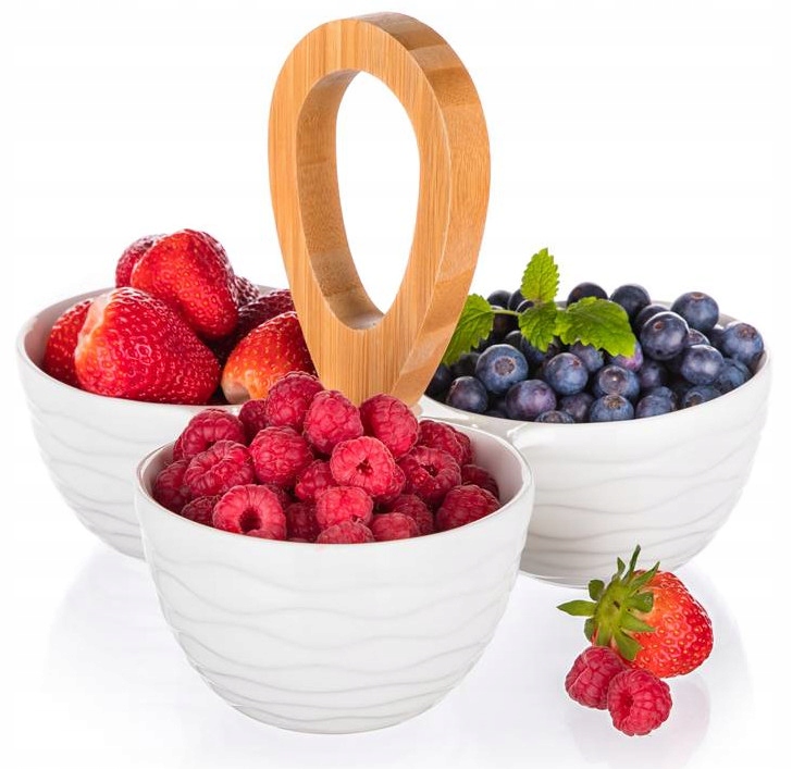 

Salaterka dzielona do dipów przekąsek 24x24x18,5cm