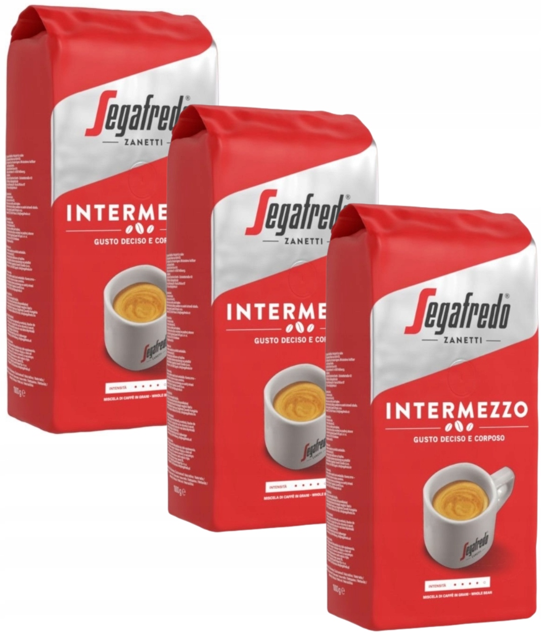Segafredo Intermezzo kawa ziarnista 3x1 kg