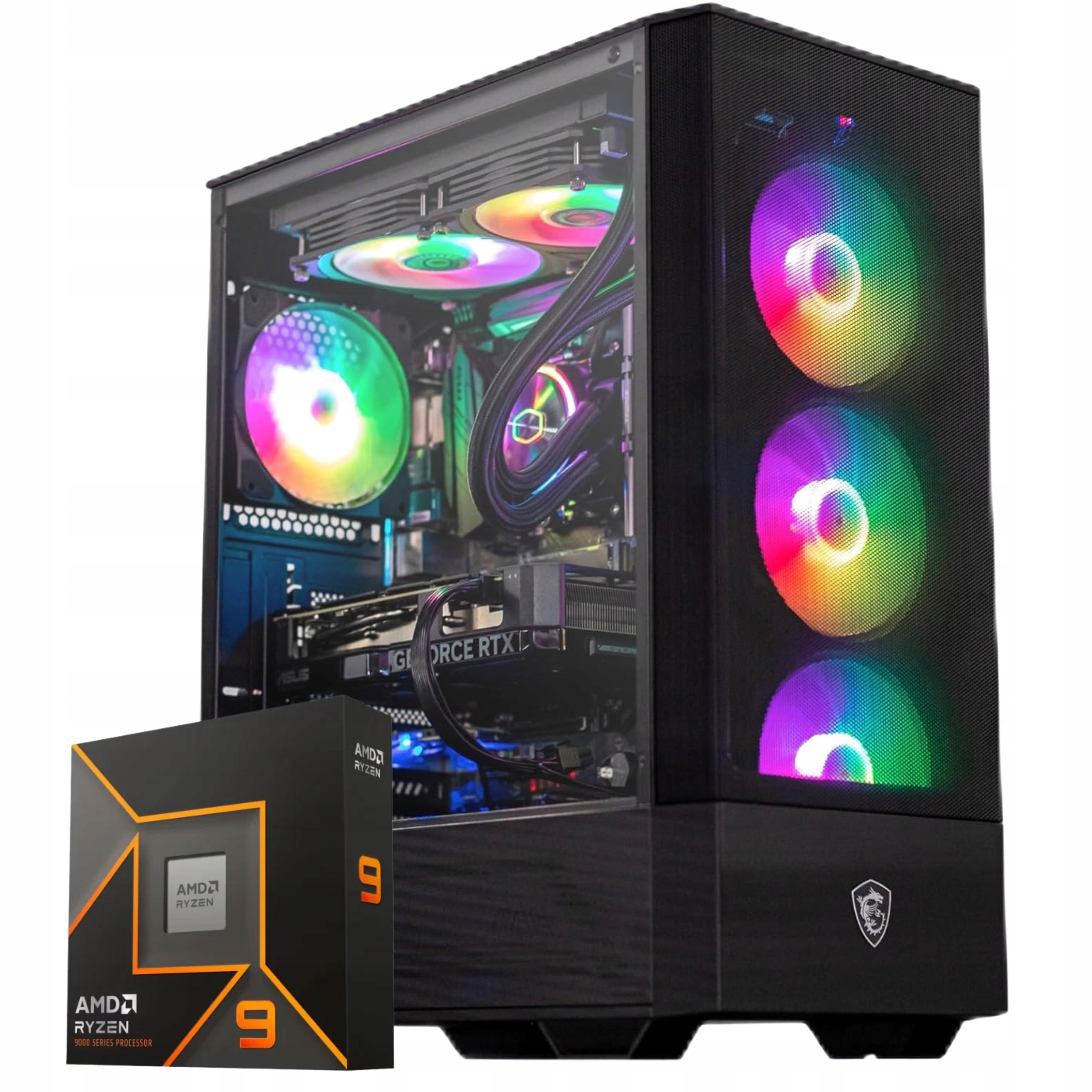 KOMPUTER GAMINGOWY RYZEN 9900X RX 7800 XT 32GB DDR5 2TB Sklep
