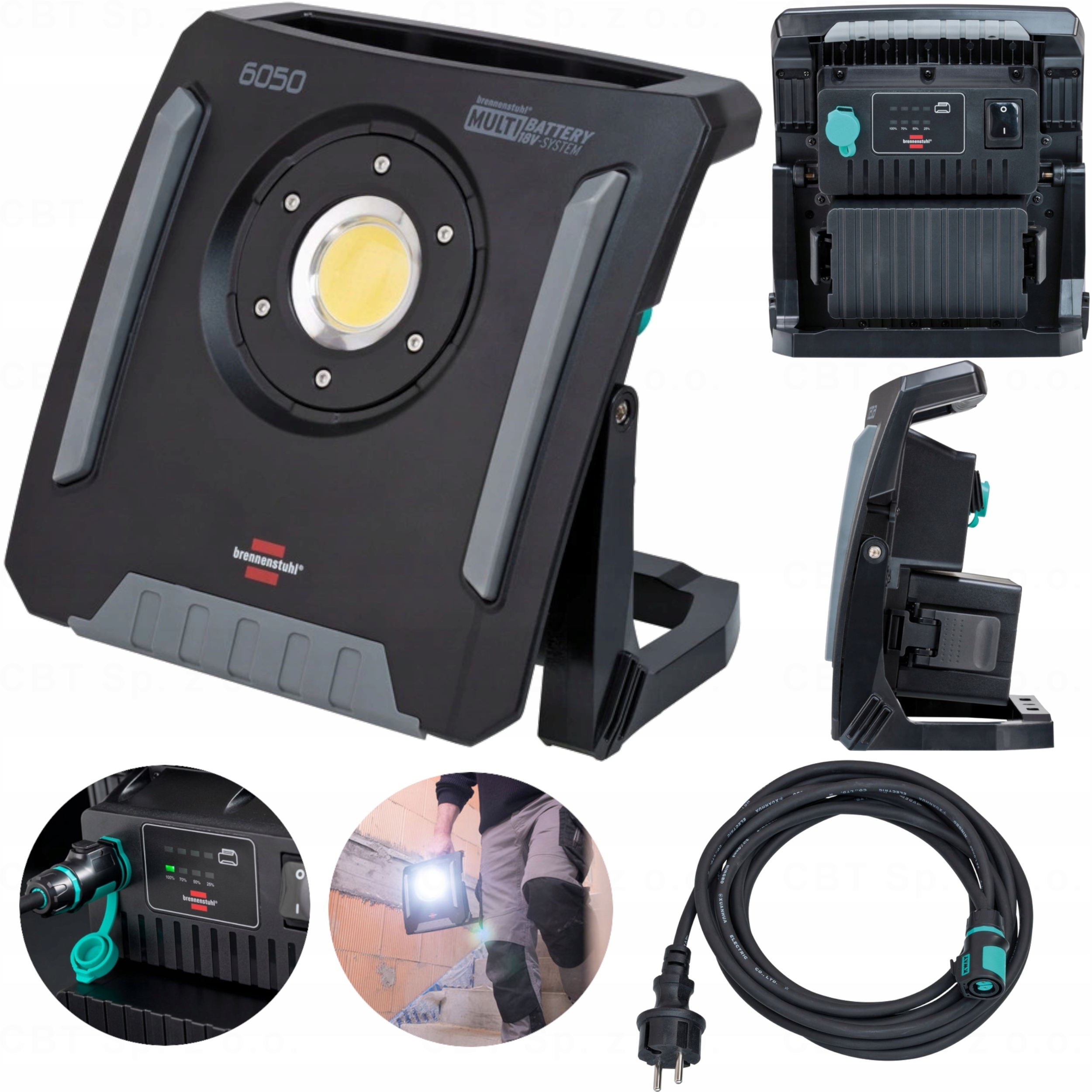 Adapter Bosch Professional for LED work light in the brennenstuhl® Multi Battery  18V System