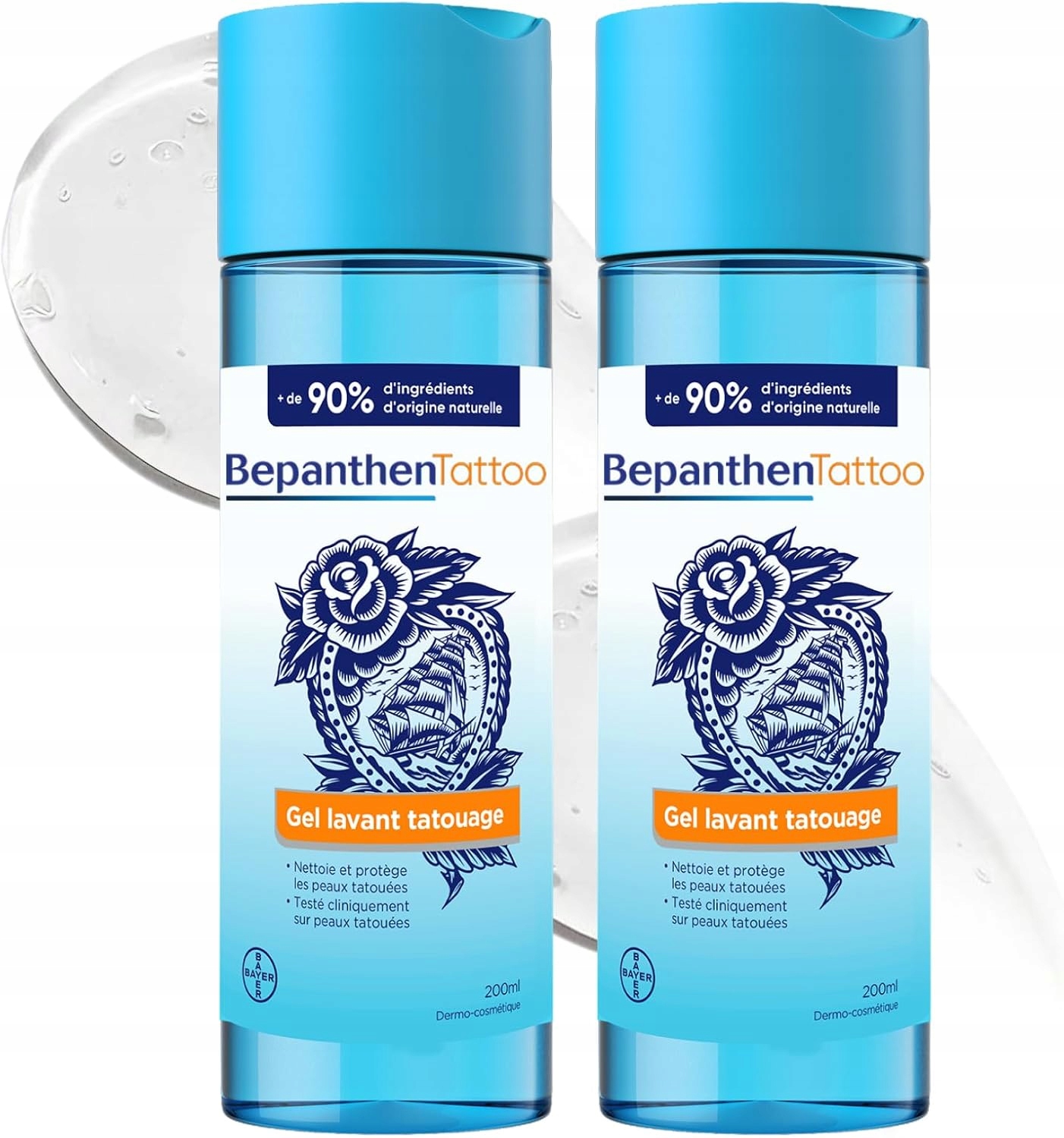 Bepanthen Derma Tattoo Gel – delikatny środek do czyszczenia tatuaży 2 szt