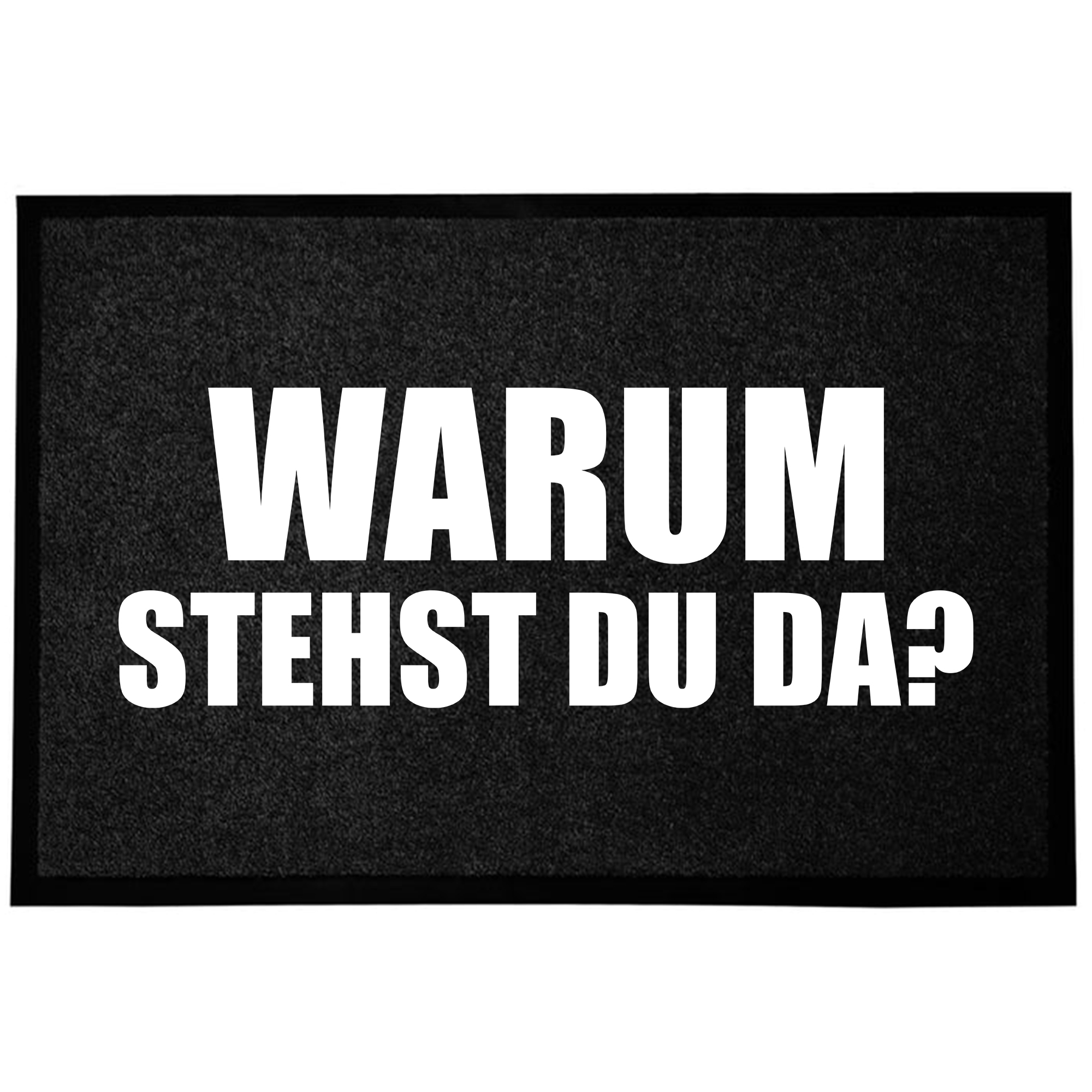 Wycieraczka Wejściowa Czarna Dekoracyjna Dlaczego Tam Stoisz