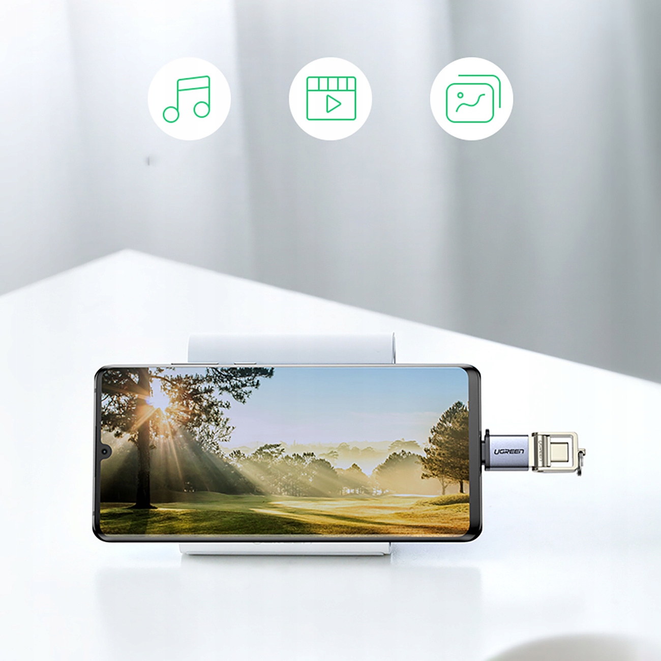 UGREEN ADAPTER PRZEJŚCIÓWKA USB C TYP C DO USB-A 3.0 5GB/S ALUMINIOWY Certyfikaty zgodności CE