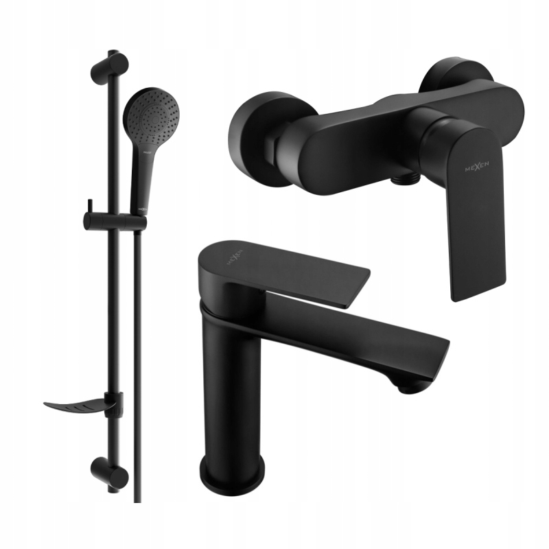 Mexen Royo DF05 sprchová súprava, čierna
