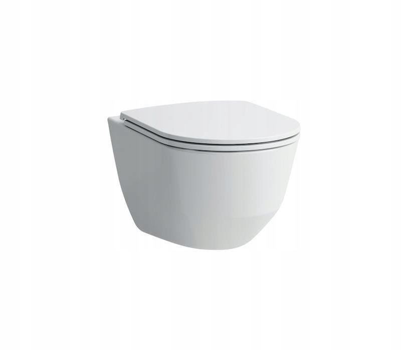 Miska wisząca Laufen Pro Rimless 53cm z deską wolnoopadającą Slim, biała