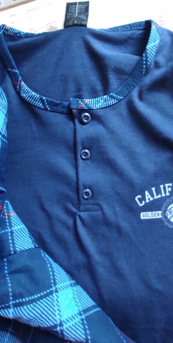 Piżama męska granat CALIFORNIA R: L Rozmiar L