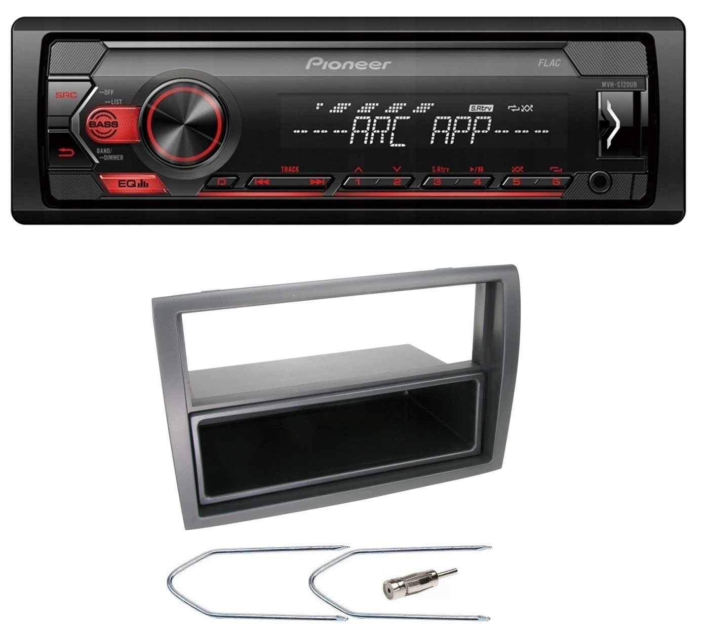 Pioneer MVH-S120UB Autorádio Aux MP3 Usb Rámček Peugeot Boxer