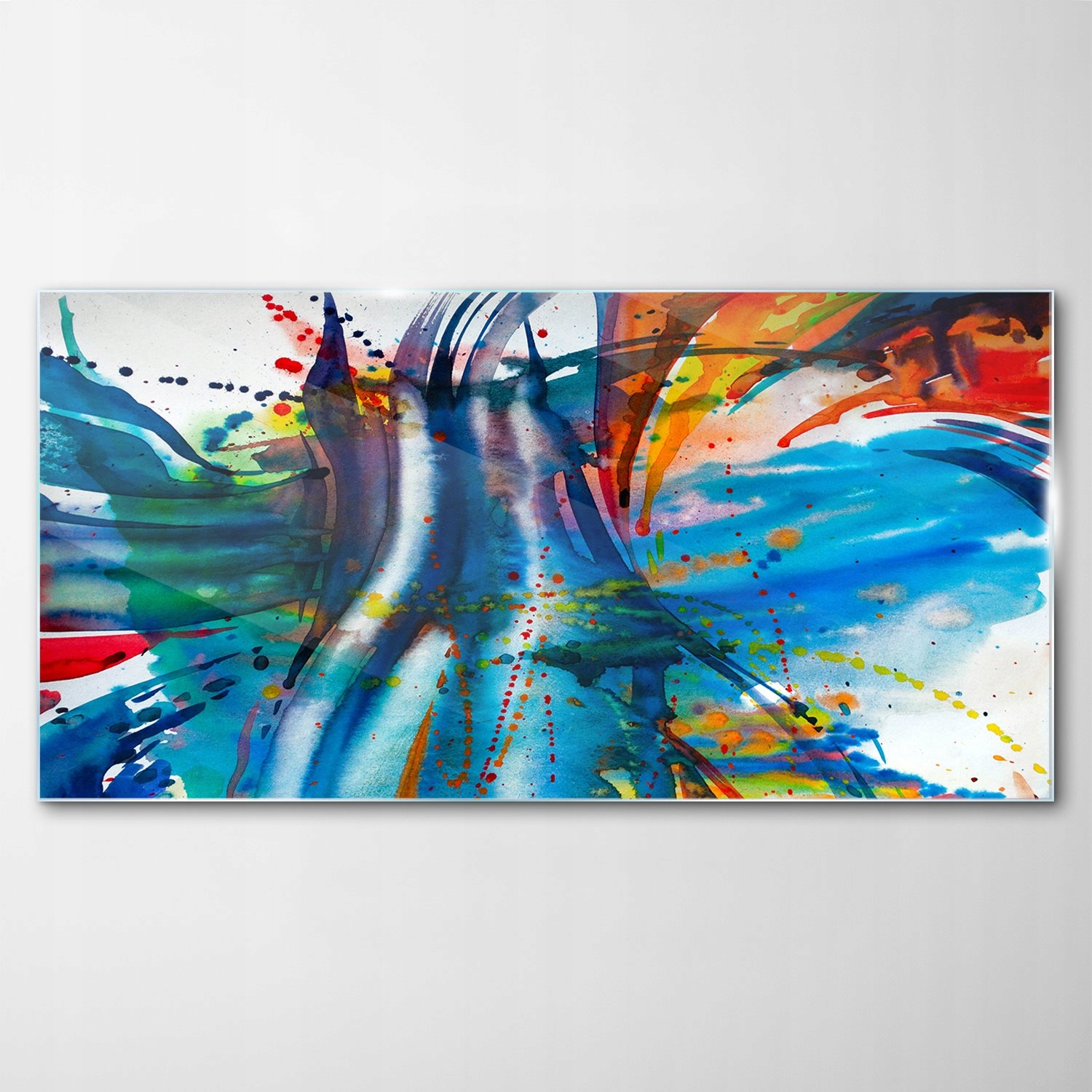 

Hartowany Obraz Szklany Akwarele Tęcza 140x70