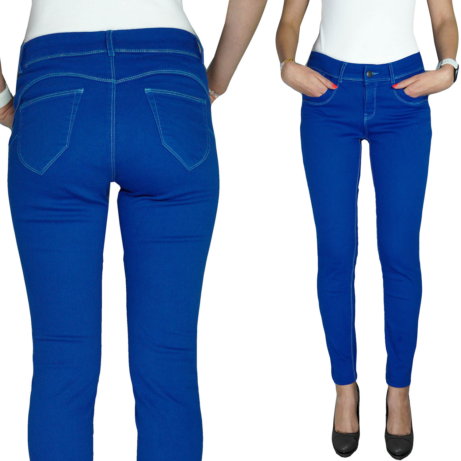 

C&a C. Niebieskie Jeansy Spodnie Rurki XL 42
