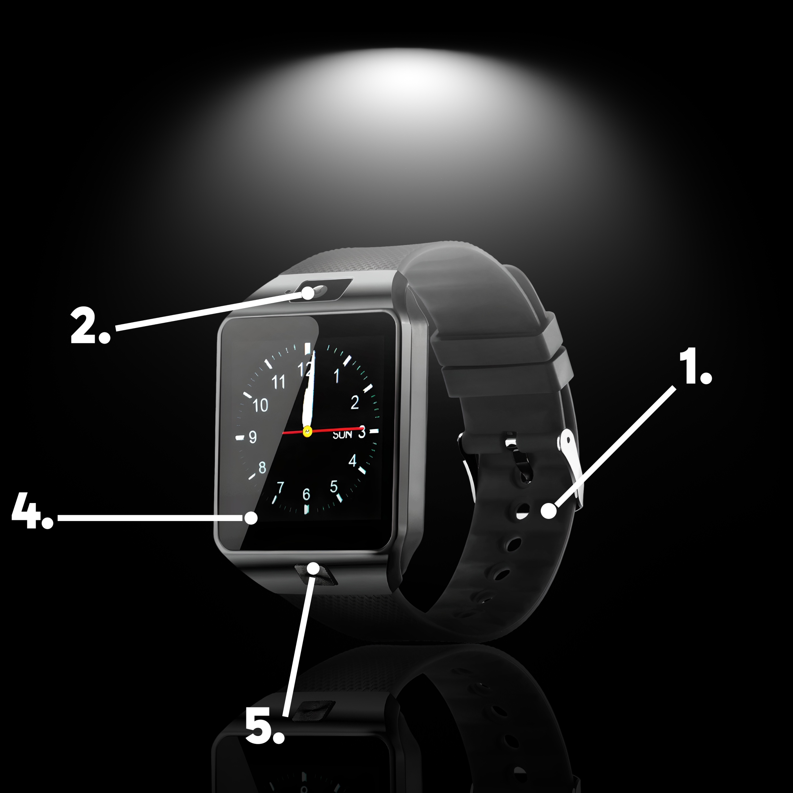 OKOSÓRA KARÓRA LENGYEL MENÜ SIM KÁRTYA SD KÉPERNYŐ IPS KAMERA CSATLAKOZÁSOK Adatátvitel 2G