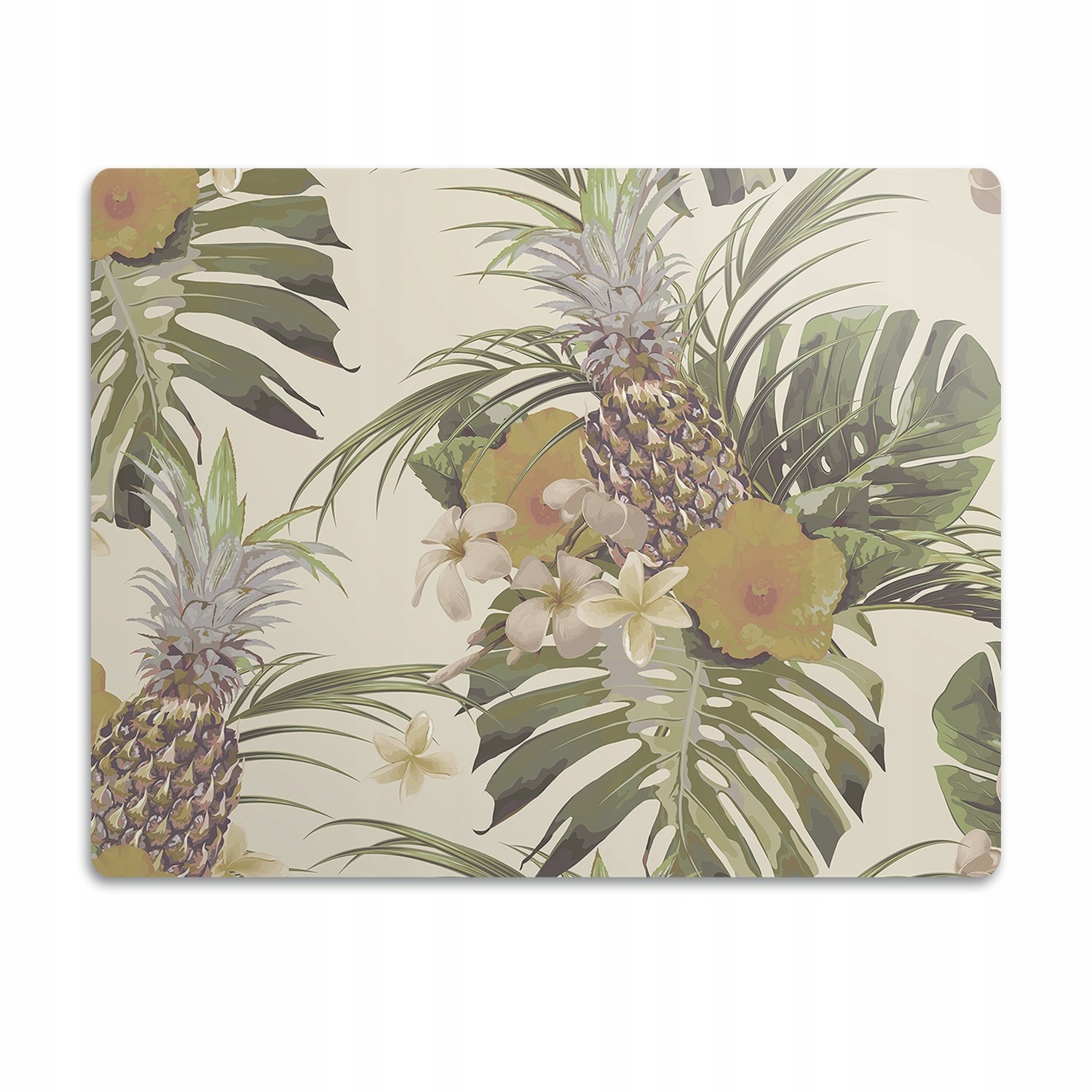 Levně Podložka pod misku pro psa a kočku Ananas 90x60 cm