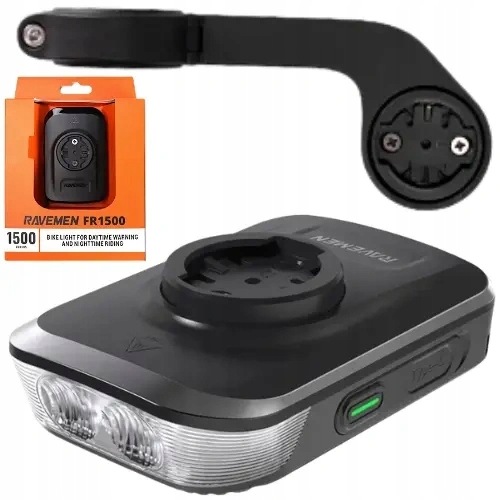 Ravemen FR1500 Přední světlo na kolo 1500 lm Usb-c IPX6 držák AOM05