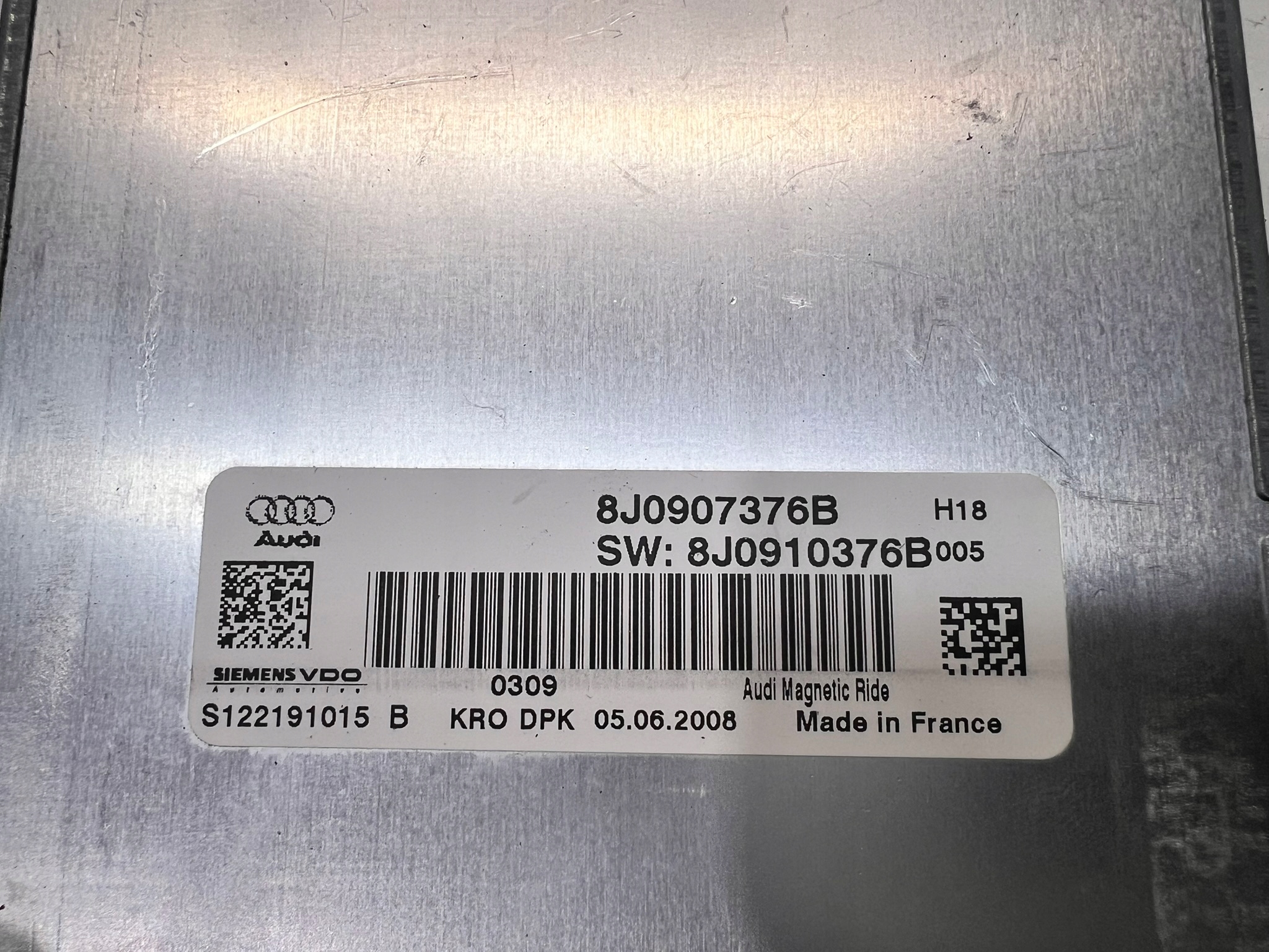 Bedienteil modul Achsträgers AUDI TT 8J0907376B