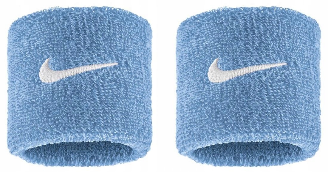 Frotki sportowe opaska Nike Swoosh Wristbands na rękę nadgarstek 2 Szt
