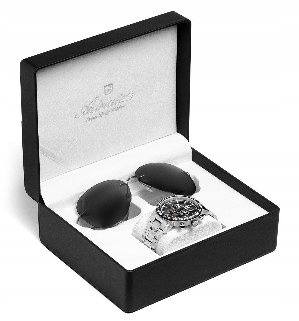 Pánské Sportovní Titanové Švýcarské Hodinky Adriatica Chrono A8383.4116CH