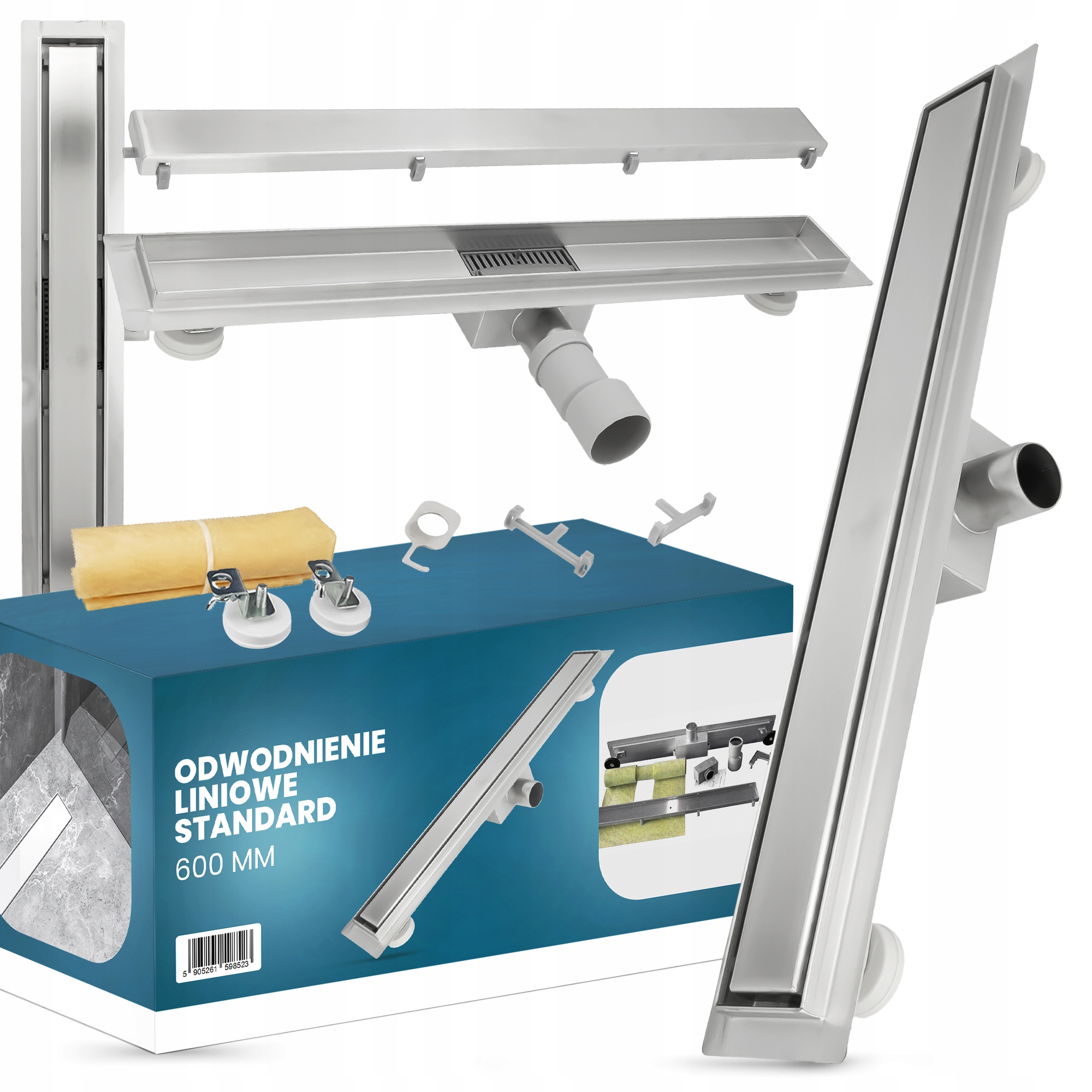 Odtok sprchy 600 mm 50 l/min montážna sada Ns