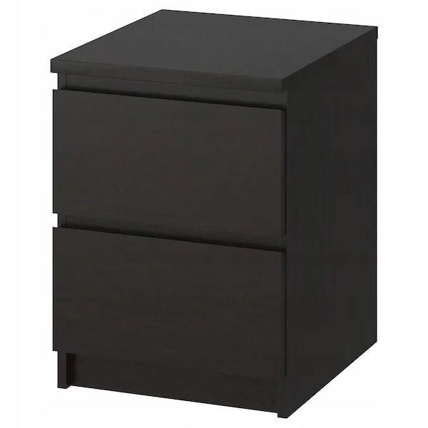 

Ikea Malm Komoda, 2 szuflady, czarnobrąz, 40x55 cm