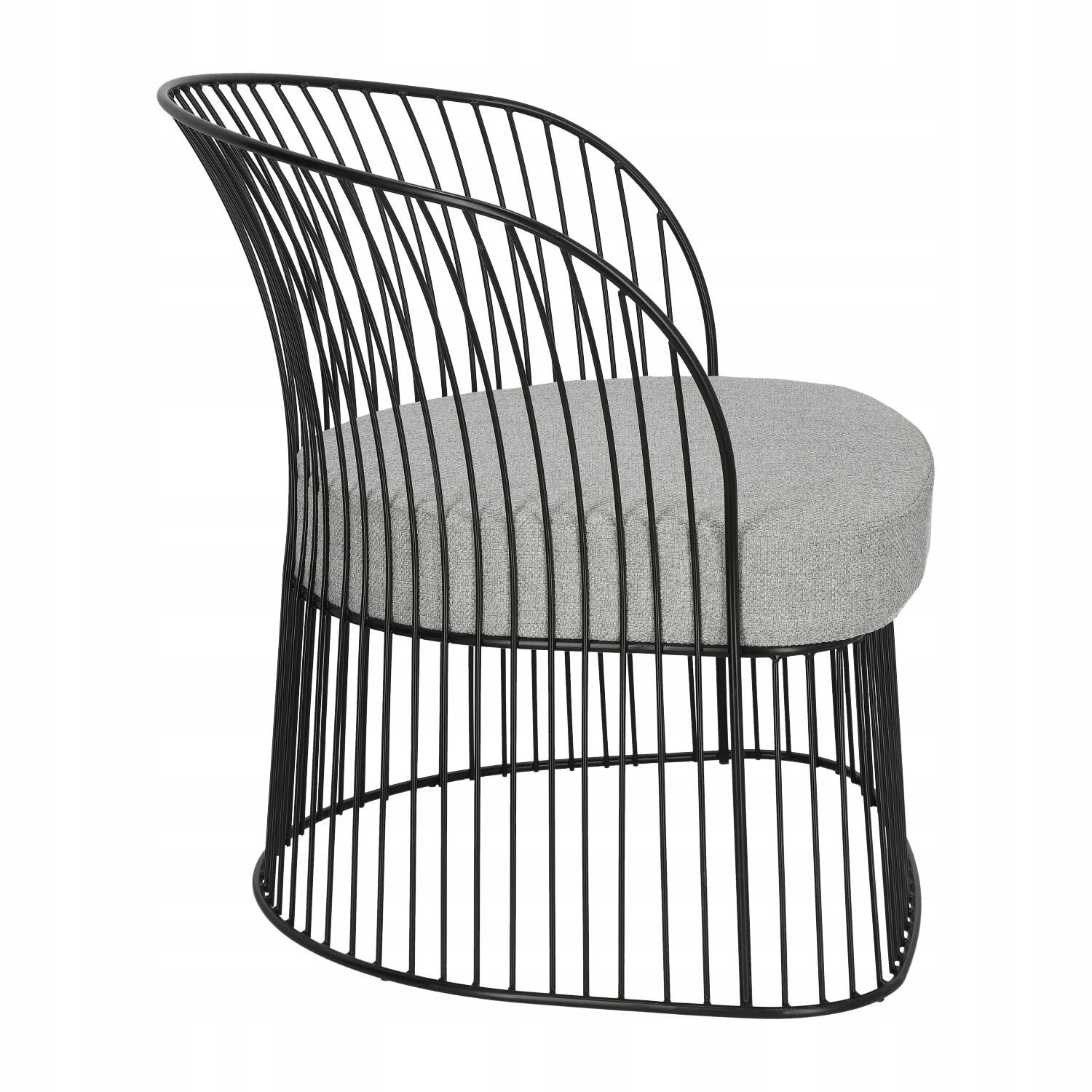 Fotel Ombra czarny szara poduszka Waga produktu z opakowaniem jednostkowym 56 kg