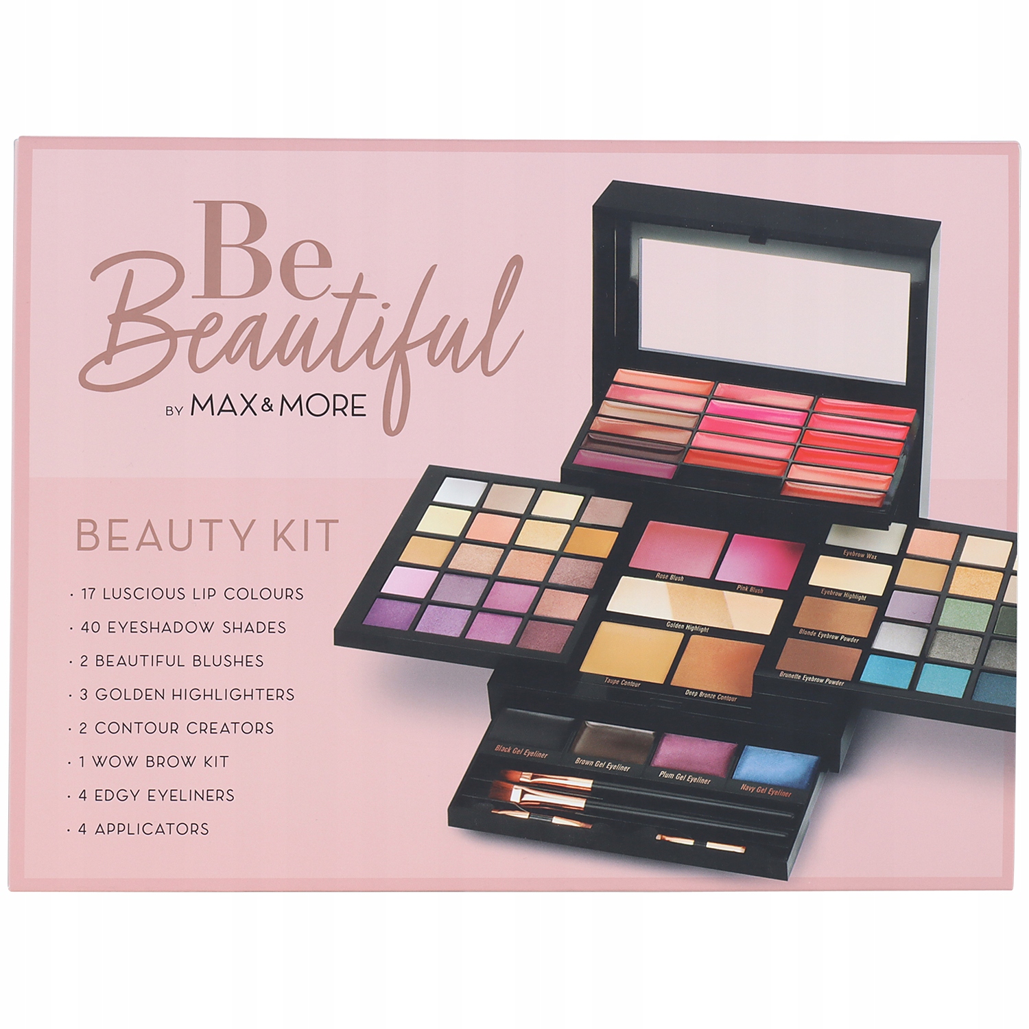 Paleta Na Líčení Max&more Dárková Hello Beauty Box Set 73 kusů