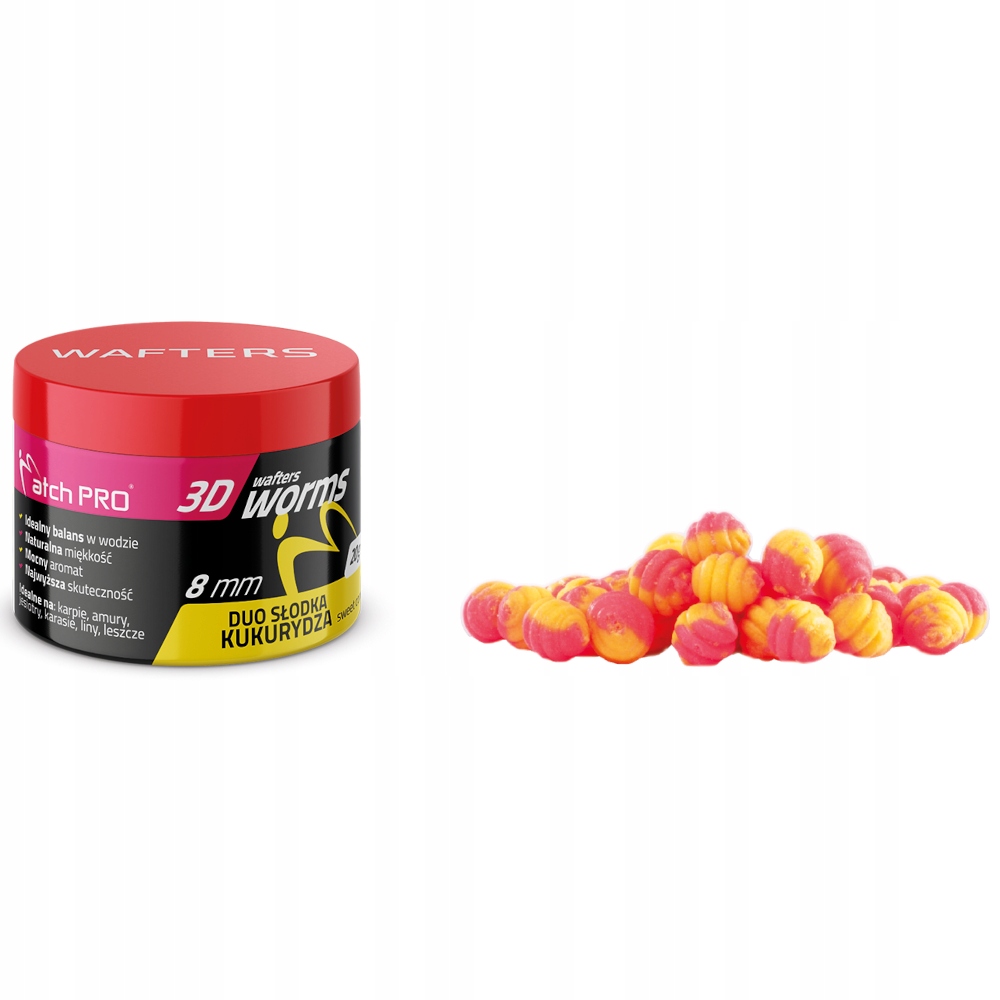 Wafters Worms 3D Duo Słodka Kukurydza 8mm 20g Matchpro