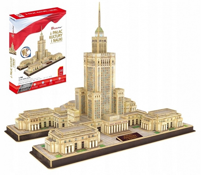 

Puzzle 3D Pałac Kultury i Nauki Warszawa Klocki