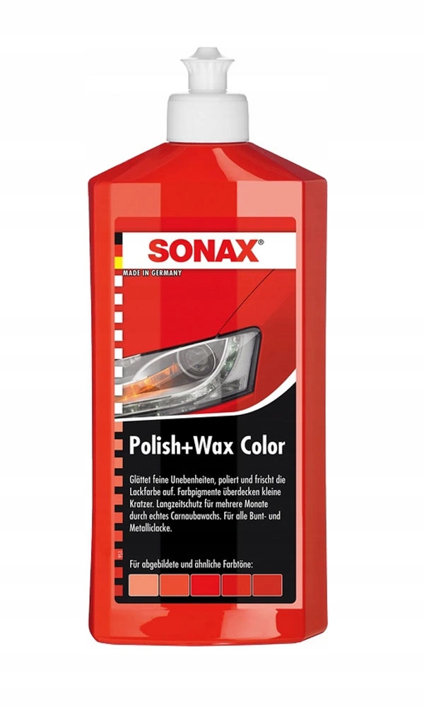 

Sonax Wosk Koloryzujący Czerwony 250 ML