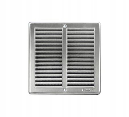 Haco mřížka větrací dveřní nerez 250*250mm se síťovinou 413371