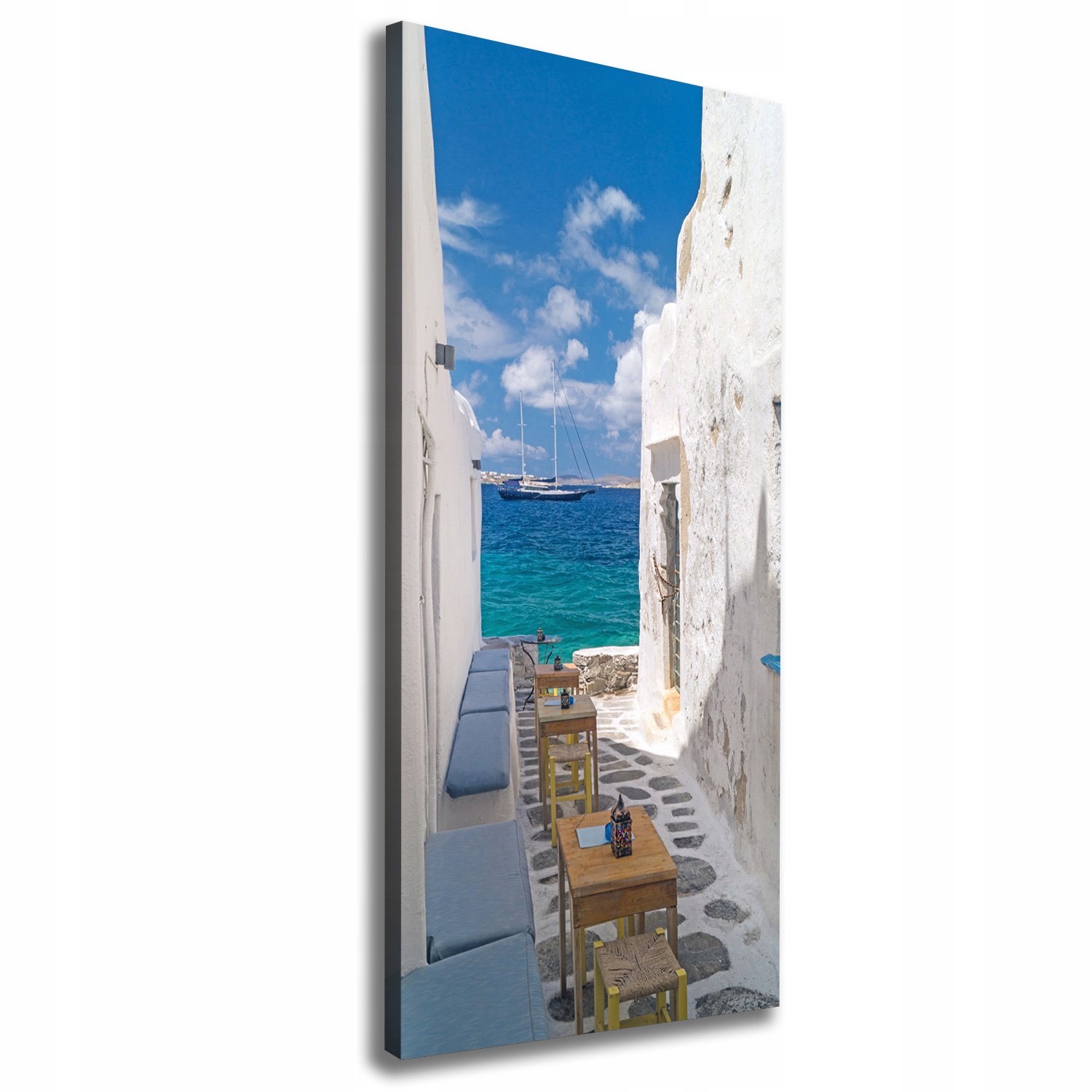 

Foto obraz na płótnie Greckie uliczki 50x125 cm