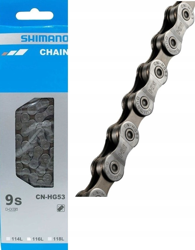

Łańcuch Shimano CN-HG53 9 Rzędów 114+PIN Deore