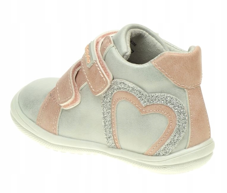 Trzewiki Dziecięce WOJTYŁKO za Kostkę Buty Dziewczęce na Rzepy wkł Skóra 25 Bohater / Bajka brak