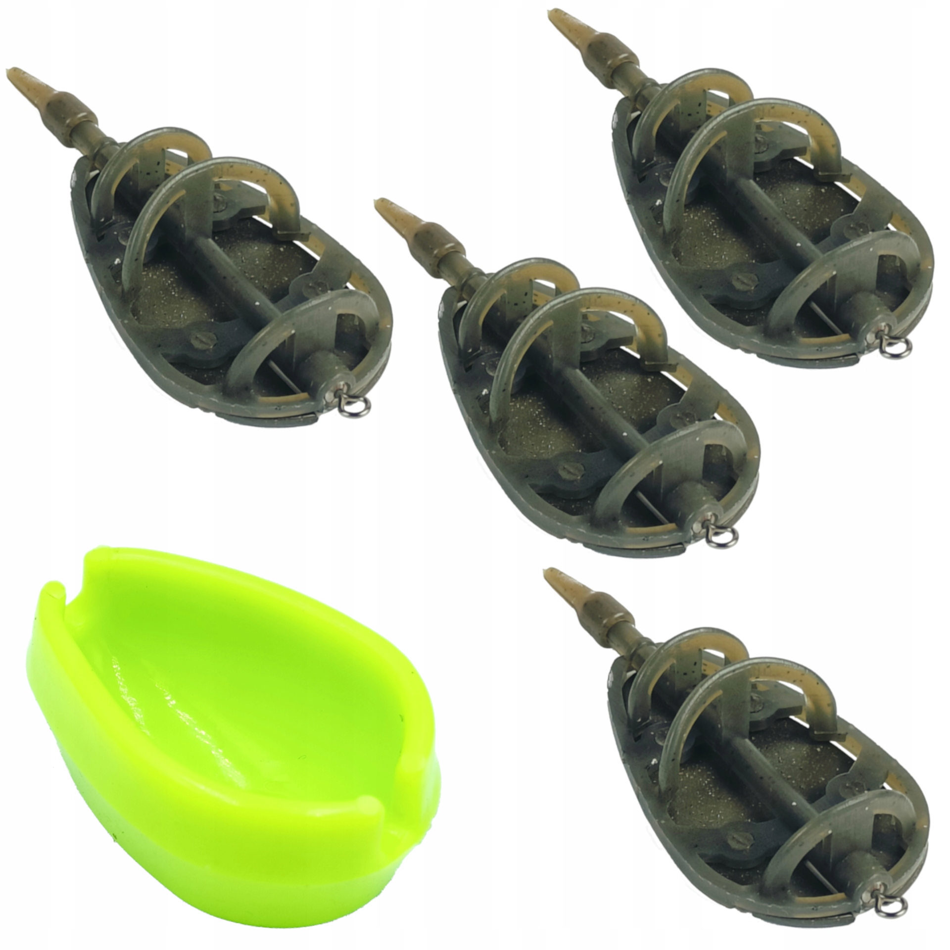 4x KOSZYK DO METODY METHOD FEEDER CAMO 30 g + FORMA ZESTAW 4 SZTUKI